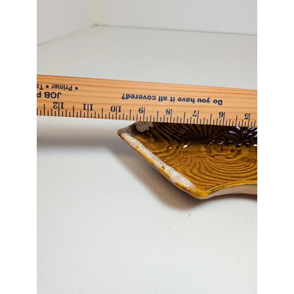 MCM California Pottery Chip Dish Faux Bois B412 - Excellent Condition